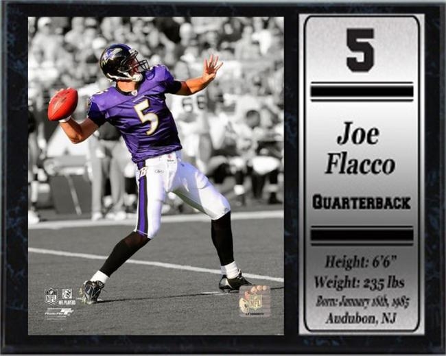 521-78 12x15 Stat Plaque - Joe Flacco Baltimore Ravens
