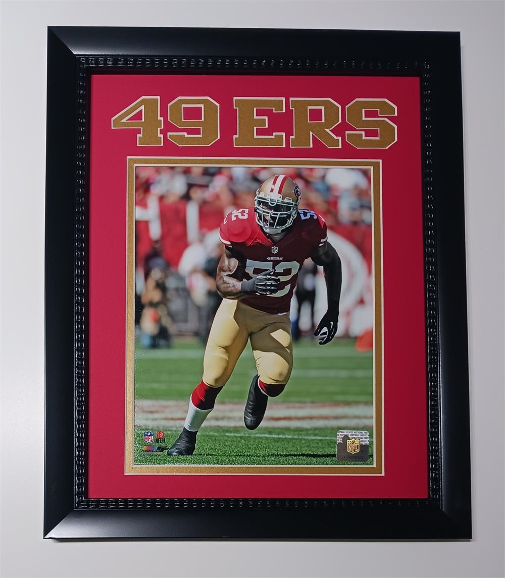 161-19 San Francisco Football Patrick Willis 11x14 Frame