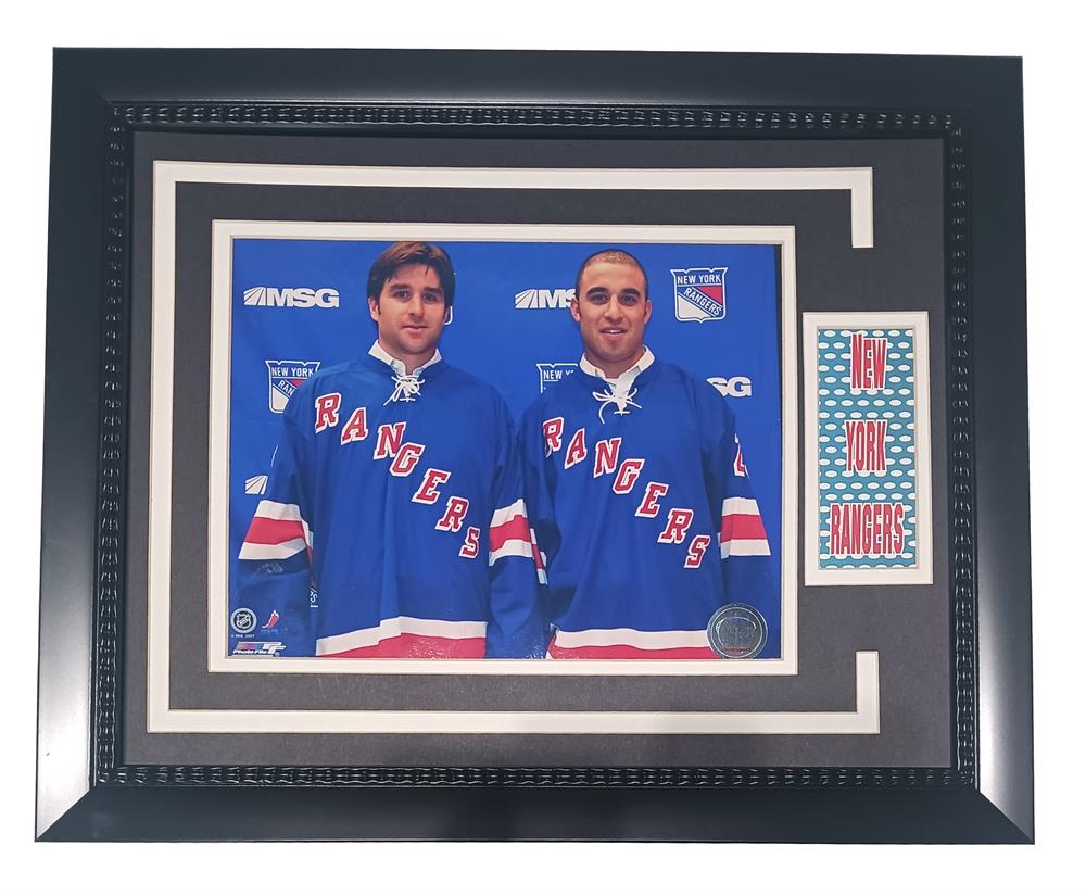 145-52   York Hockey Druy And Gomez 11x14 Custom Frame