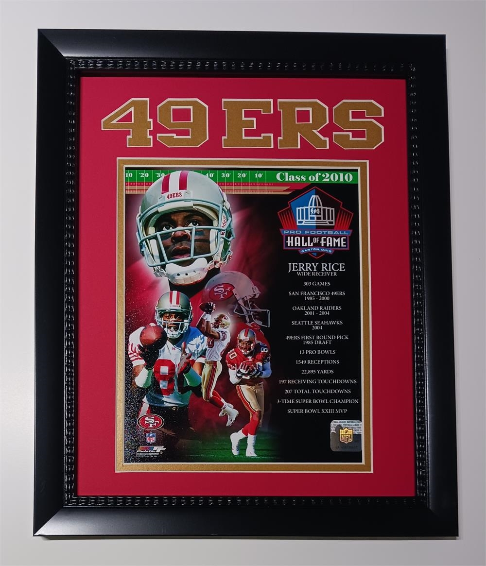 161-22 San Francisco Football 11x14 Jerry Rice Stat Frame