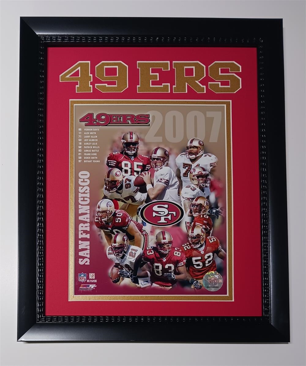 161-13 San Francisco Football 2007 Team 11x14 Frame