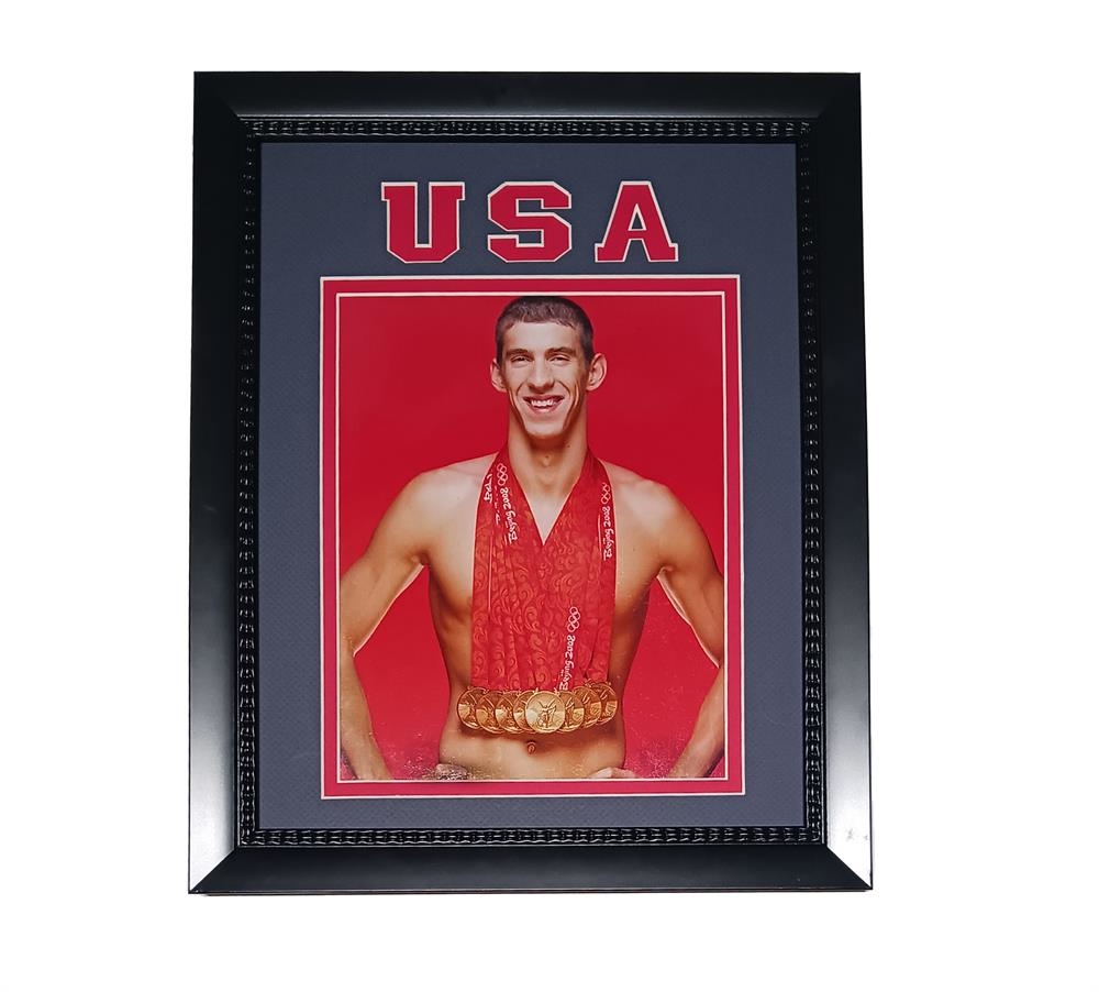 166-11 USA Sports Michael Phelps 11x14 Frame