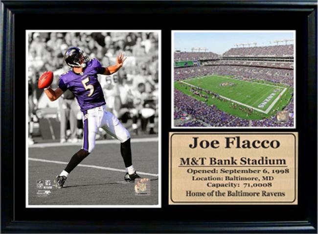 126-78 12x18 Photo Stat Frame - Joe Flacco Baltimore Ravens
