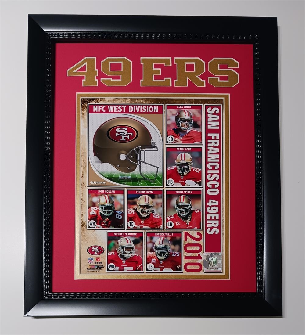 161-10 San Francisco Football 2010 Team 11x14 Frame