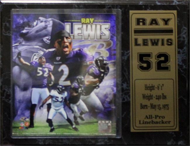 521-85 12x15 Stat Plaque - Ray Lewis Baltimore Ravens