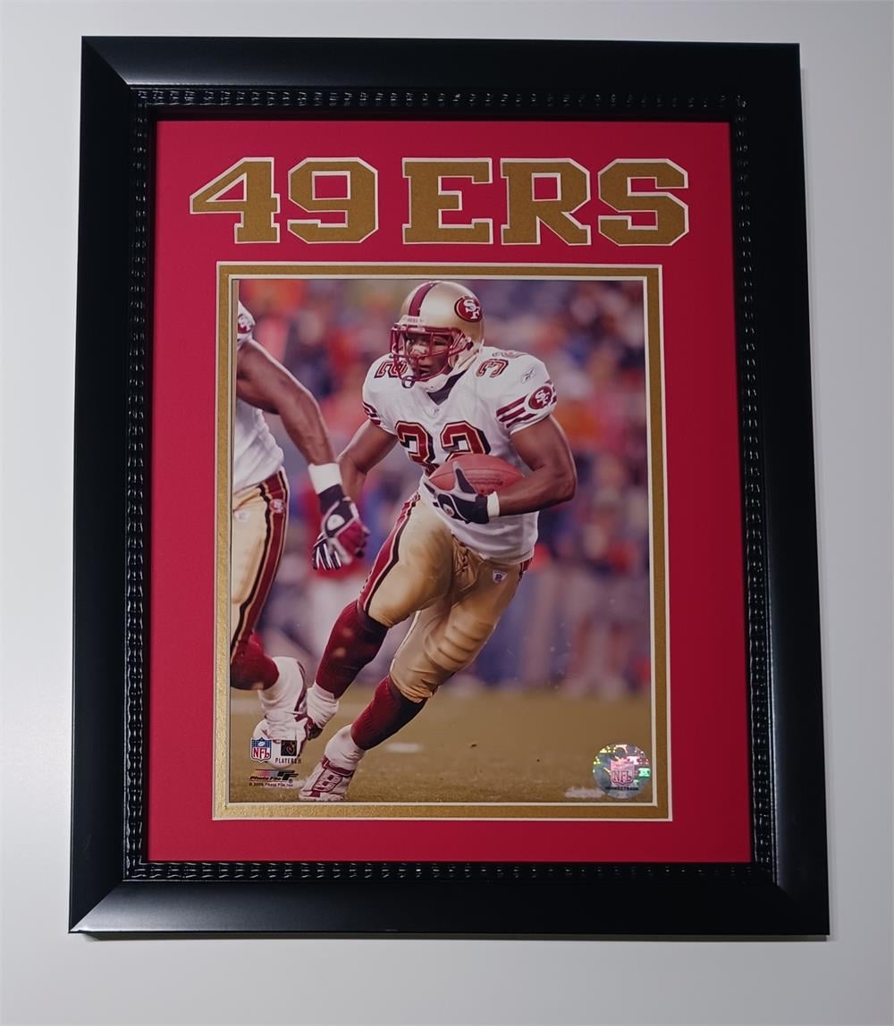 161-18 San Francisco Football Kevan Barlow 11x14 Frame