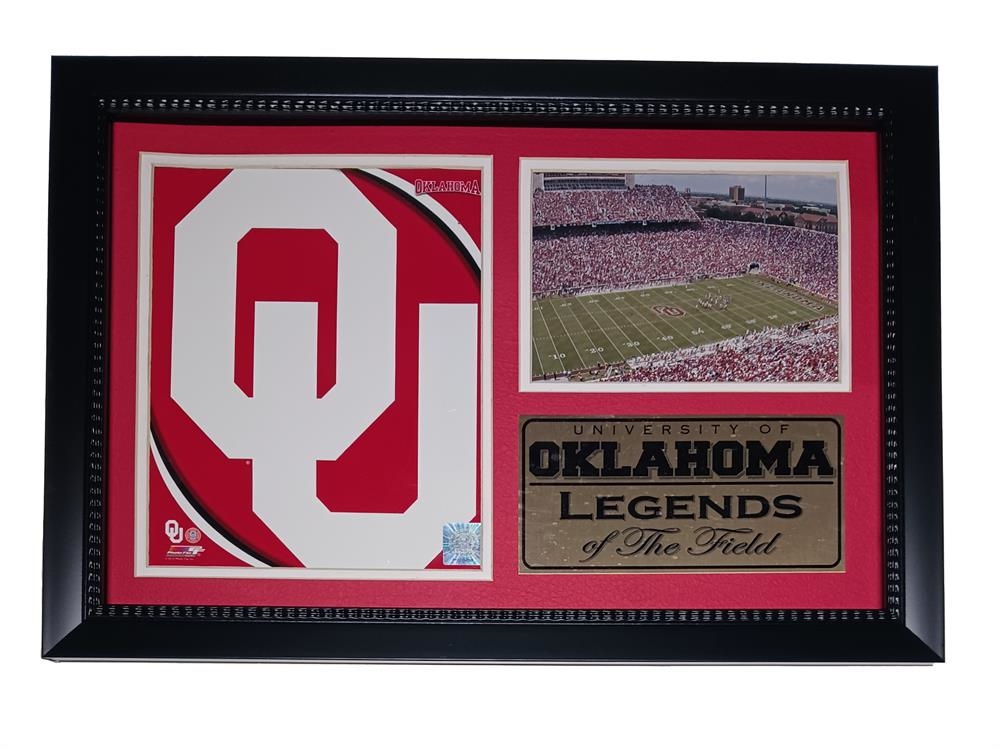 163-03 Oklahoma - Football Legends 12x18 Frame
