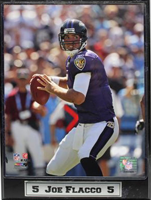 511-FBBAL5 9x12 Plaque - Joe Flacco Baltimore Ravens