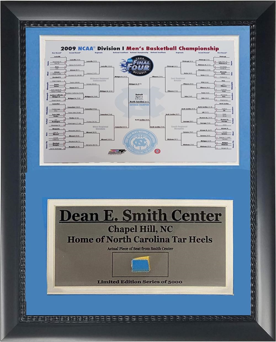 753466151099 Dean E Smith Center Limited Edition 11'x14' Authentic Stadium Seat Piece Frame