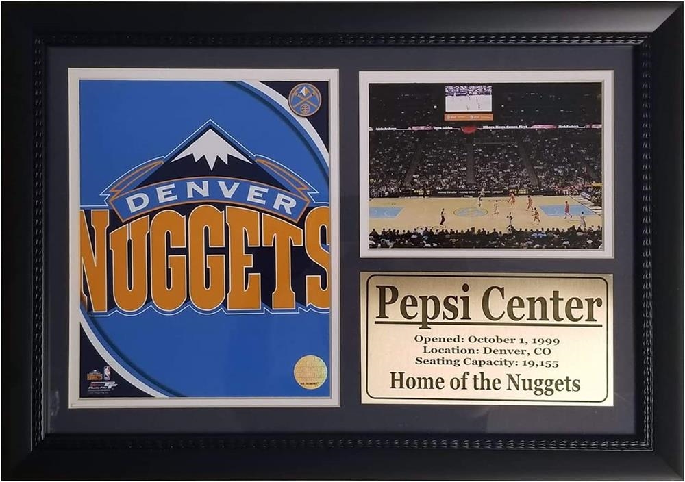 753466145494 Denver Basketball PepsiCenter Celebration 12'x18' Double Frame