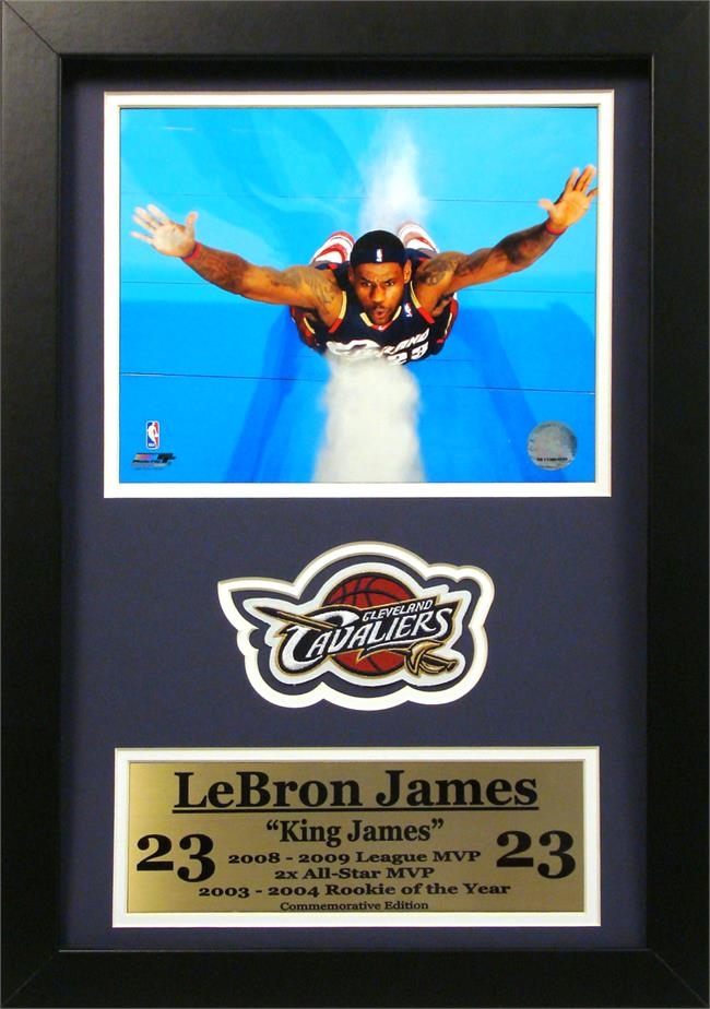 753466192184 12x18 Patch Frame - L. James Cleveland Cavaliers