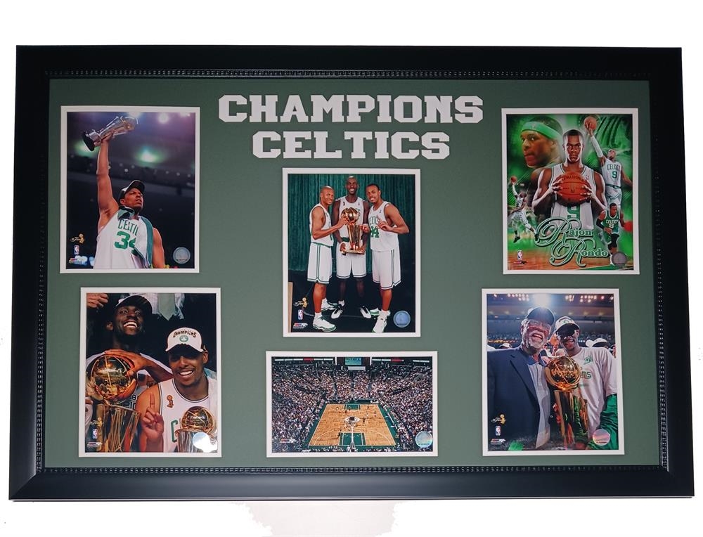 753466162941 Boston - Basketball Champs 24x36 Frame