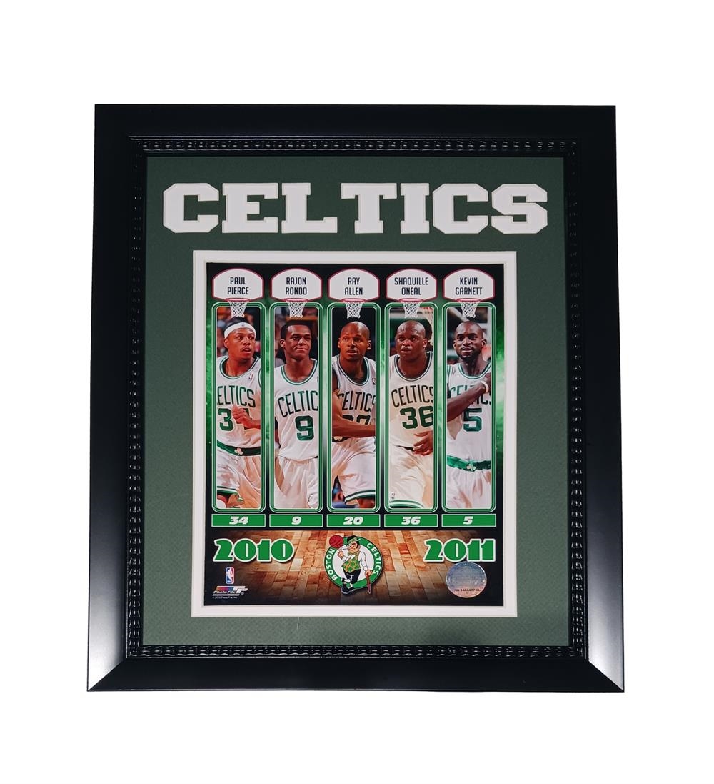 753466162828 Boston - Basketball 2010 - 2011 11x14 Frame