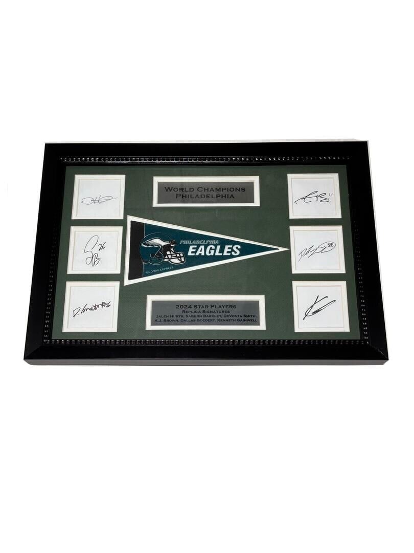 171-97 Philadelphia Football Team replica auto - 12x18 Frame