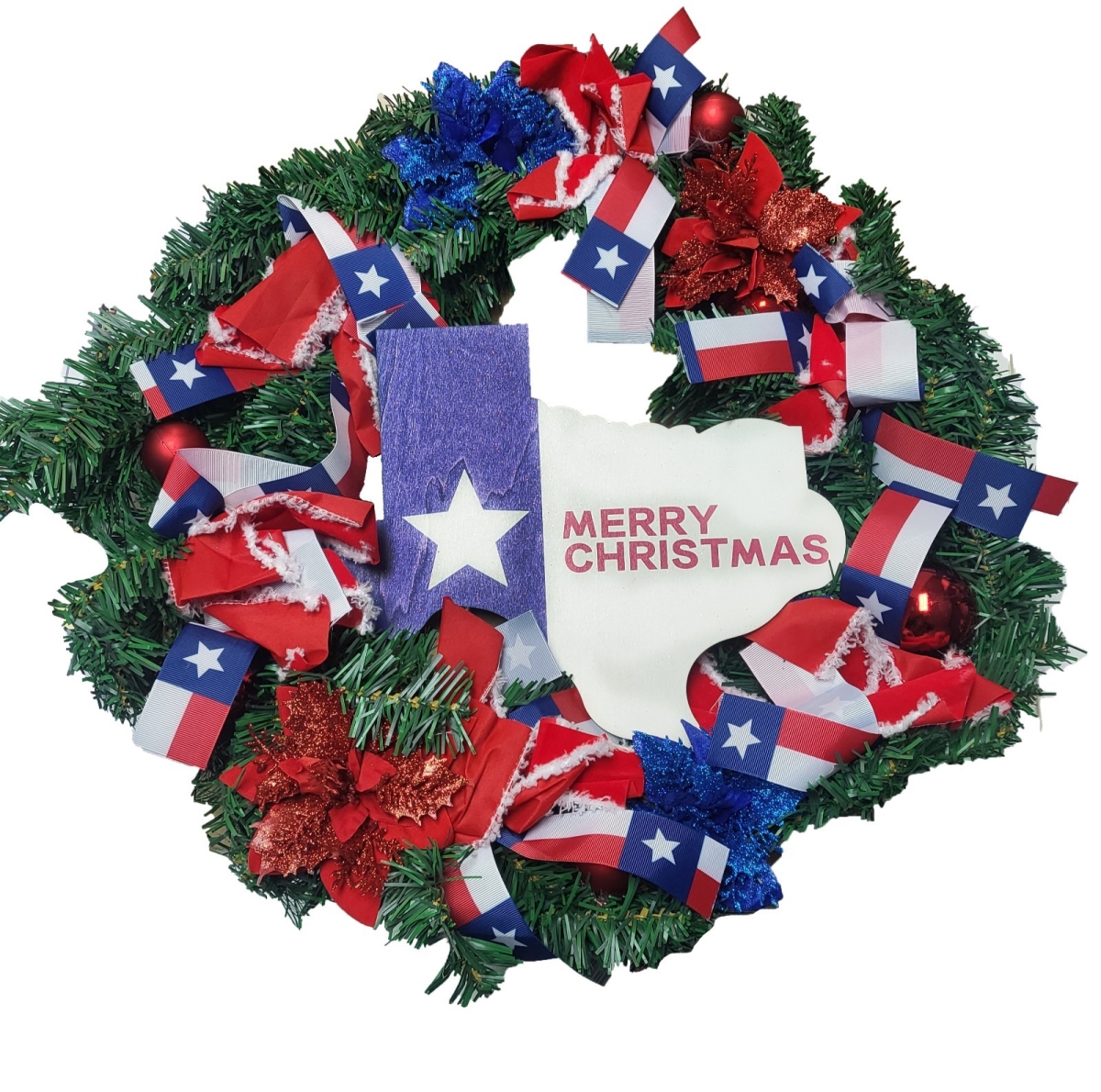 WRT-121 Texas Essentials Lonestar Christmas Wreath