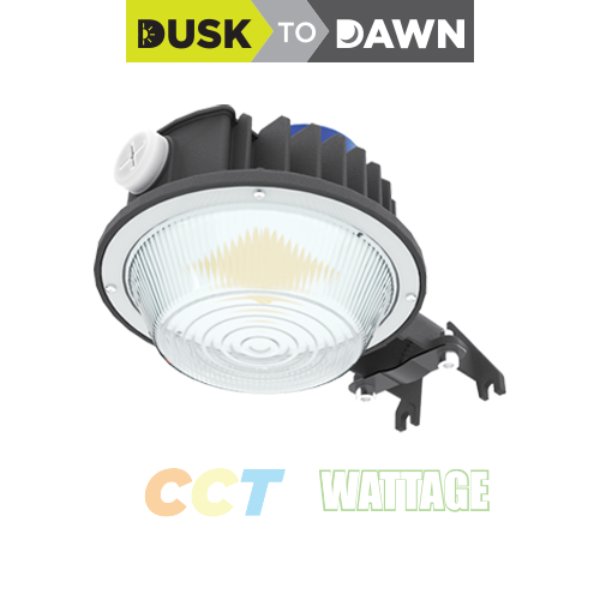 Picture of Portor PT-BL-HW-3CP LED Dusk-to-Dawn Barn Light with CCT&#44; 72-96-120W Wattage Selector & Photocell Sensor