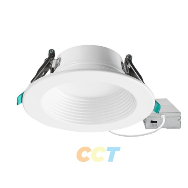PT-DLR-C-4I-10W-5CCT-120V 4 in. LED Can-Less Downlight with Remote J-Box 120V & CCT Selector