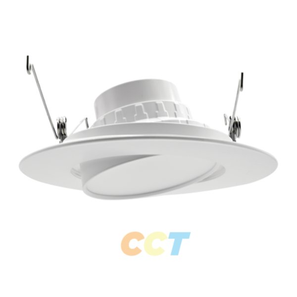 PT-DLR-G-6I-16W-5CCT 6 in. LED Gimbal Retrofit Kit Downlight with CCT Selector