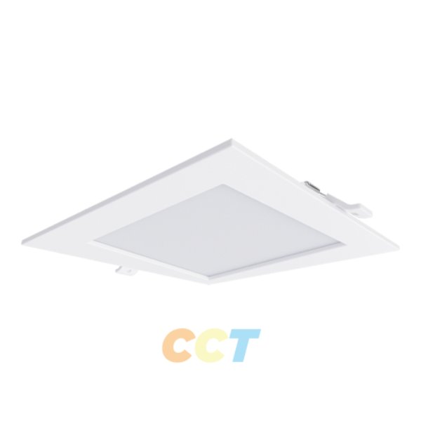 PT-DLS2-S-4I-9W-5CCT 4 in. LED Slim Square Downlight with CCT Selector