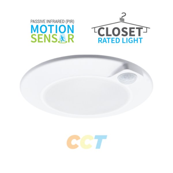 PT-DMS-4I-10W-5CCT 4 in. LED Closet Light with PIR Motion Sensor