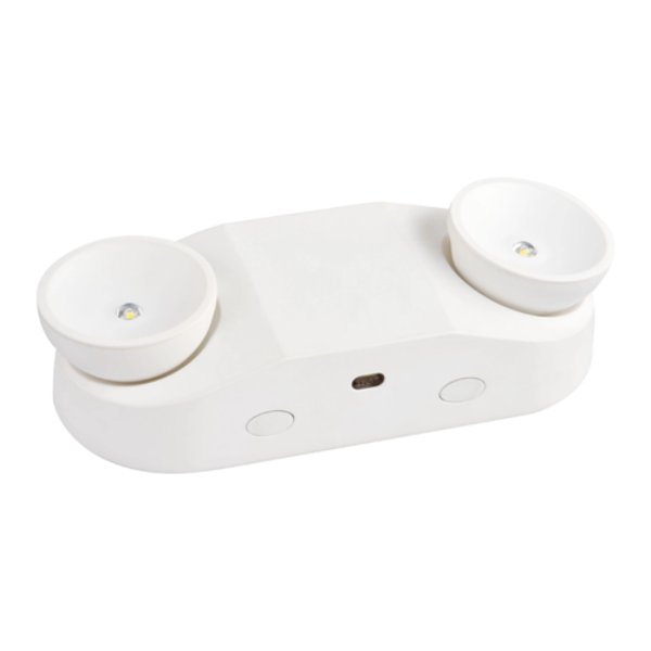 Round Double Head LED Emergency Light