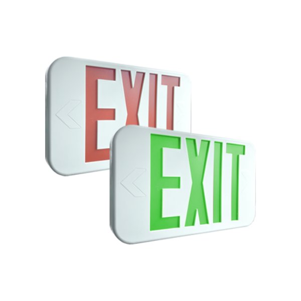 PT-EXL-2 Bi-Color LED Exit Sign & Emergency Light Combo