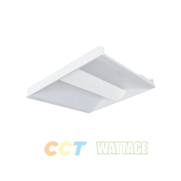 PT-TRO-22-3CP 2 x 2 ft. LED Troffer Light with CCT & Wattage Selector