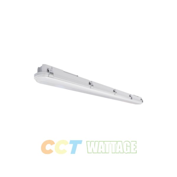 PT-VT2-2F-3CP-EMN-15W-050 2 ft. LED Vaportight Luminaire Light with CCT Selectable, Wattage Selector & EM Battery Backup