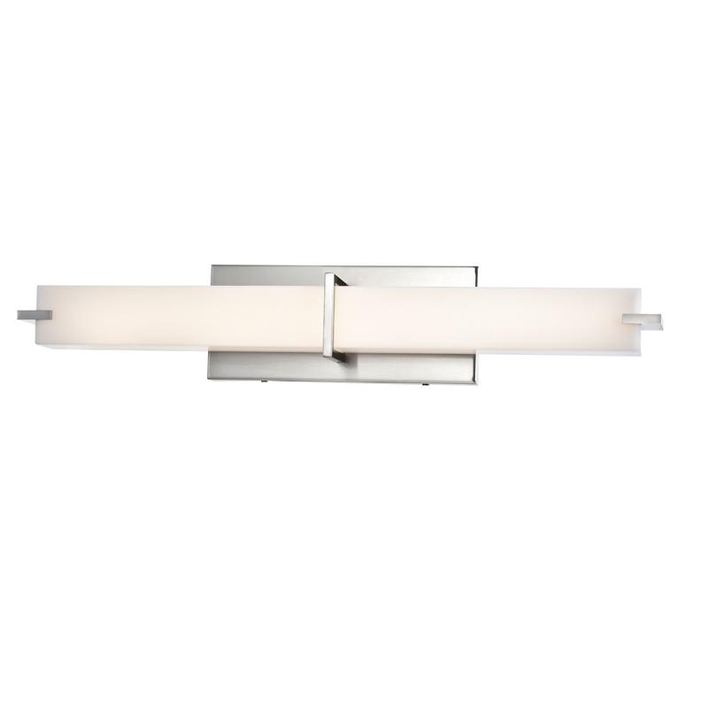 FL5324D-MCT-62 25.5 x 4.8 x 4.3 in. 17W & Tunable Color Temperature Energy Star Integrated LED Vanity Light Fixture, Satin Nickel -  Sunpark