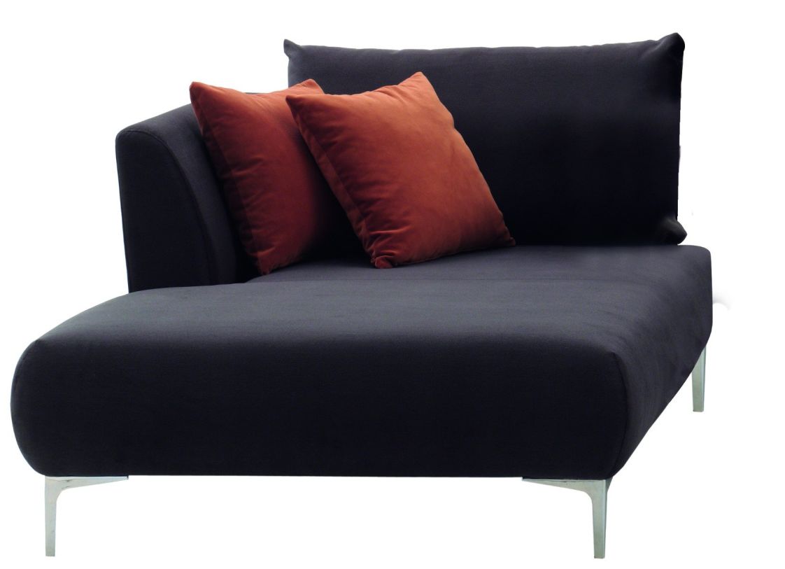 Mayfair Chaise Module Sofa - Left Hand Facing - Brown Anthracite - Modern Design