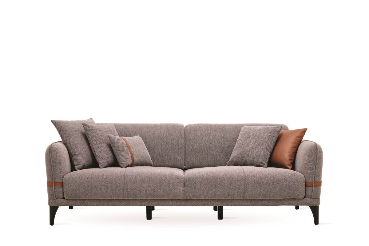 01468861 Linz 3 Seater Sofa Bed - 2118 - K2 - 22406 Grey - KS-40109 Tobacco - AR-101