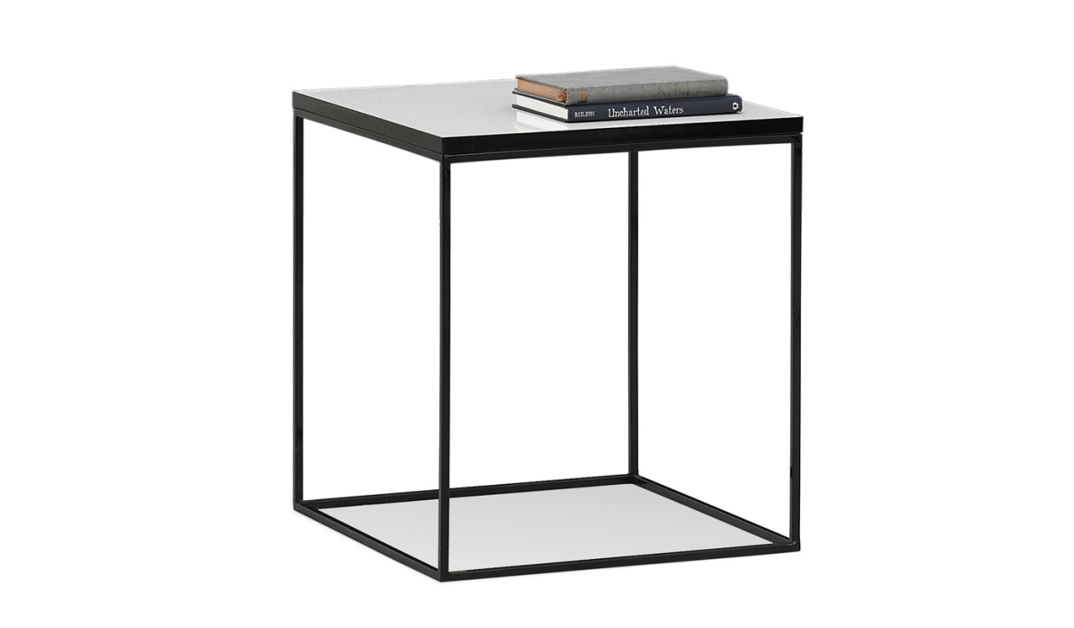 01665657 Crystal Side Coffee Table - White - Acrylic