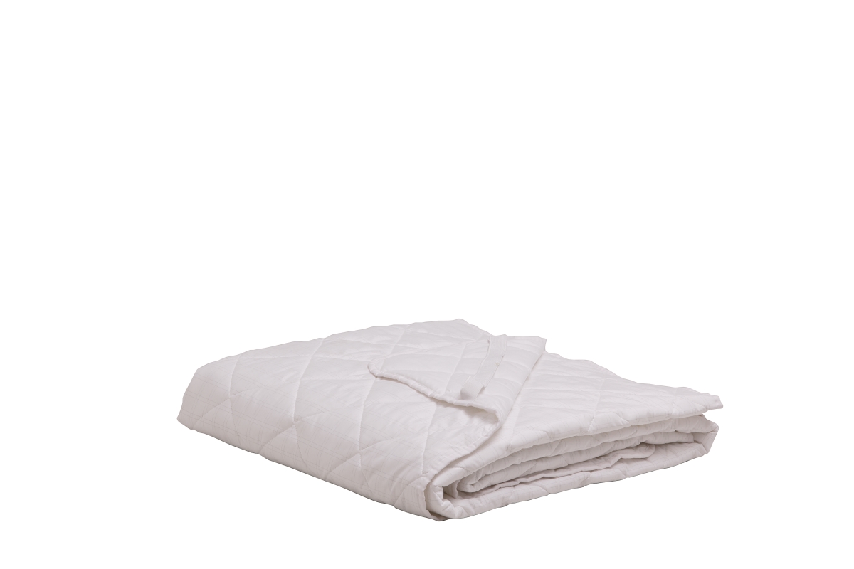 Anti-Stress Mattress Protector - White - Queen Size - Enhanced Comfort