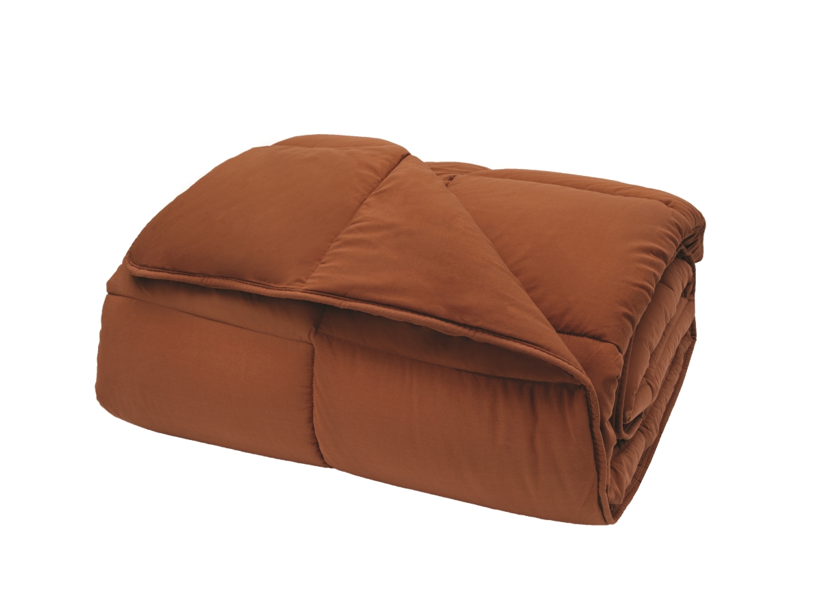 01617589 King Size Penny Quilt 300Gr - Brick Red