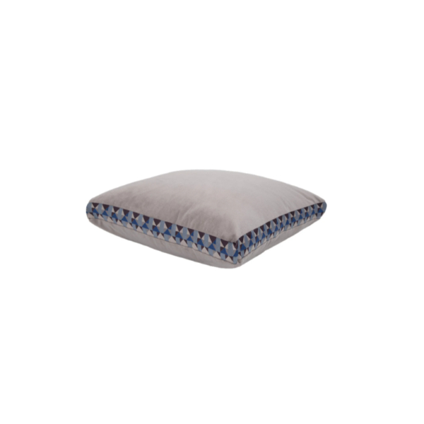 Mollie Decorative Pillow - Stone - 18 x 18 in. - Reversible Design