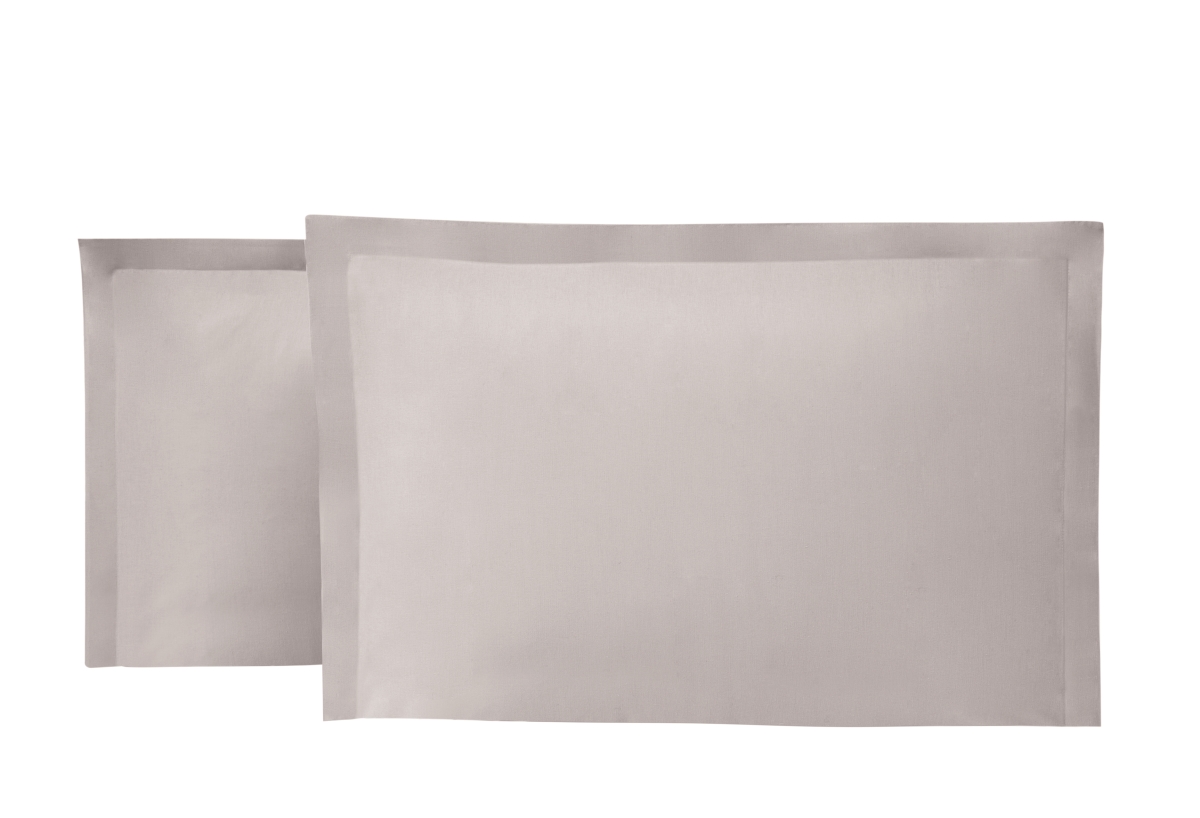 King Size Penny Pillow Case Set - Gray - 2 Piece - 100% Cotton