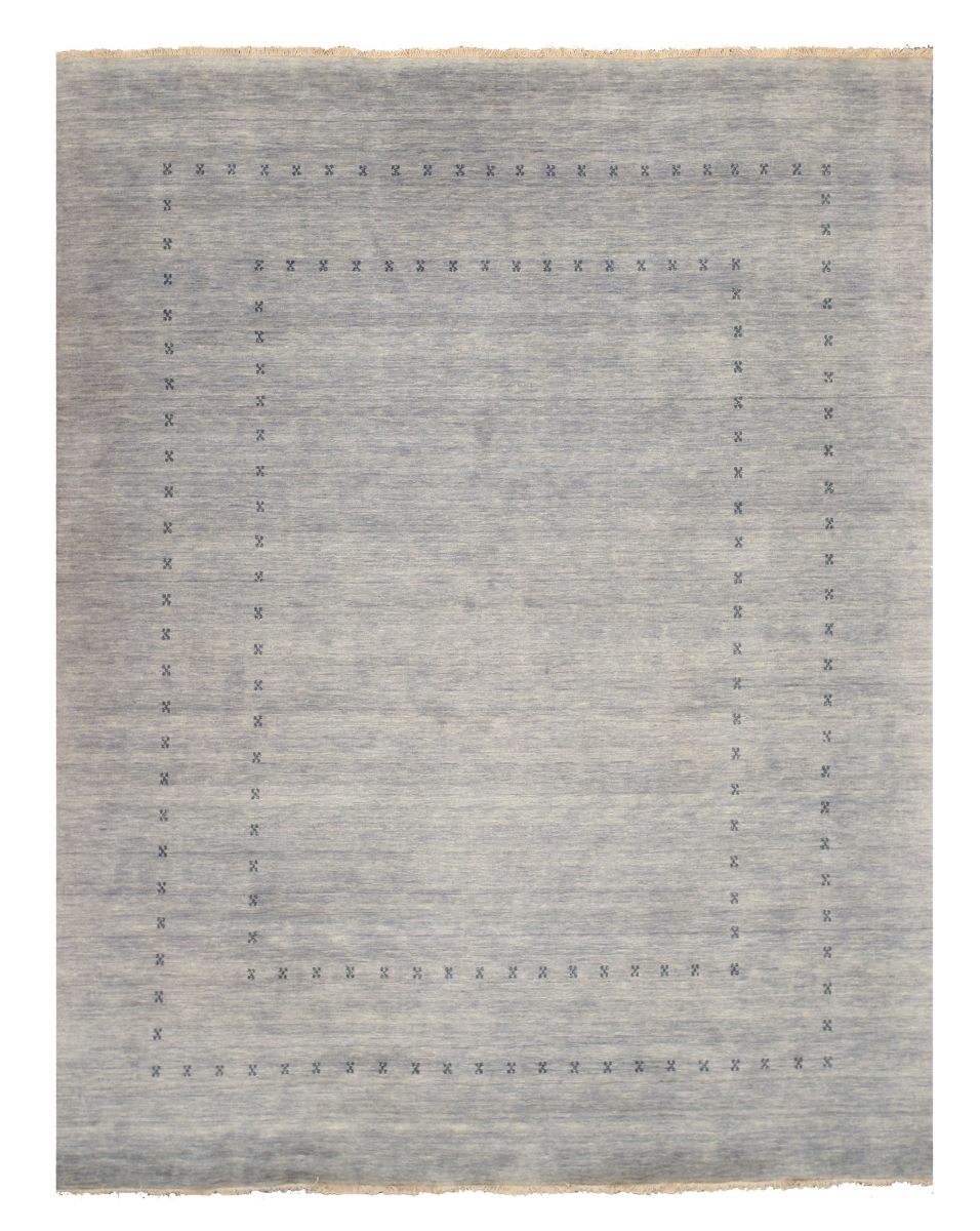 LL4GY4X6 Handmade Wool Gray Traditional Solid  Rug