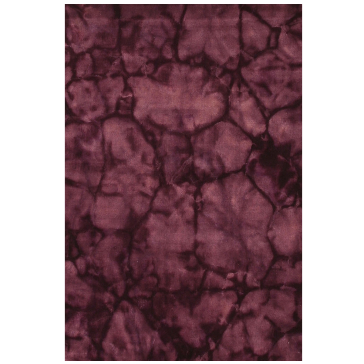 KA110PP2X10 2 x 10 ft. Handmade Wool Purple Contemporary Abstract Dip Dyed Rug