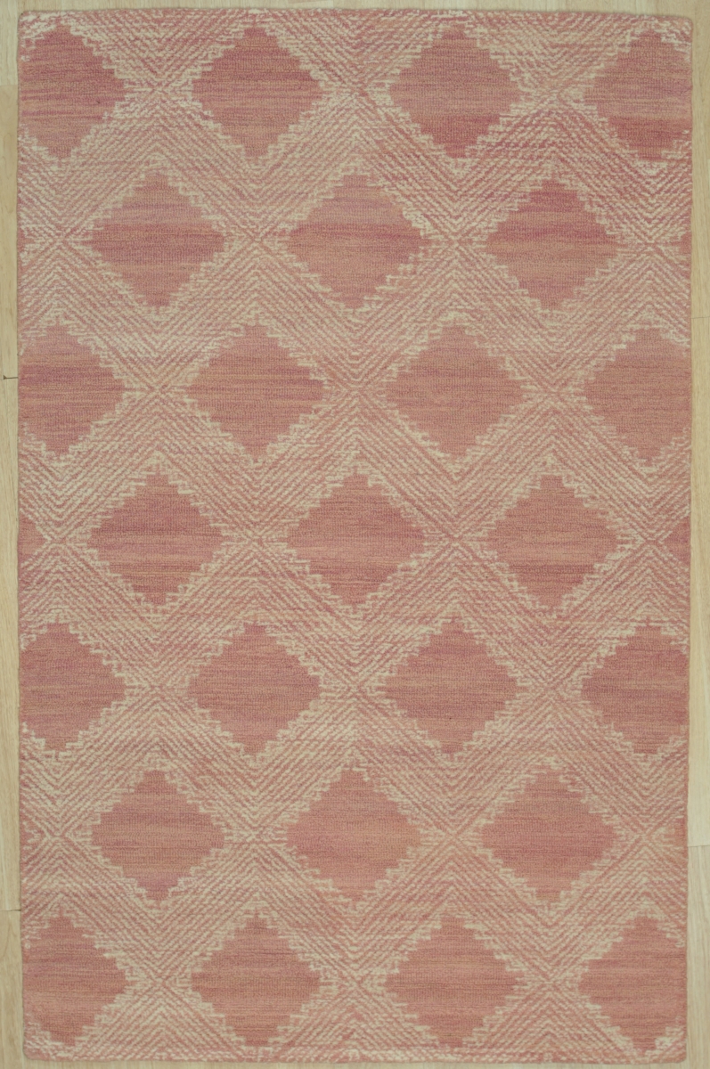 5 x 8 ft. Spring 2020 Contemporary Wool Area Rug - Pink