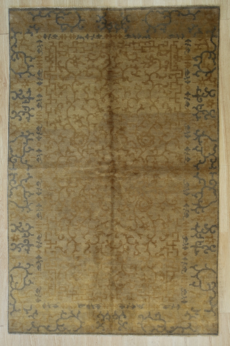 6 x 9 ft. Ningxia Transitional Area Rug - Black