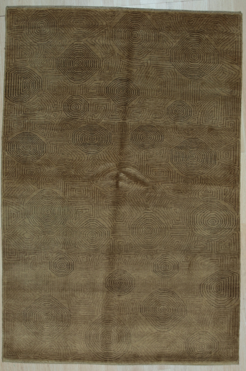 9 x 12 ft. Ningxia Transitional Persian Knot Area Rug - Brown
