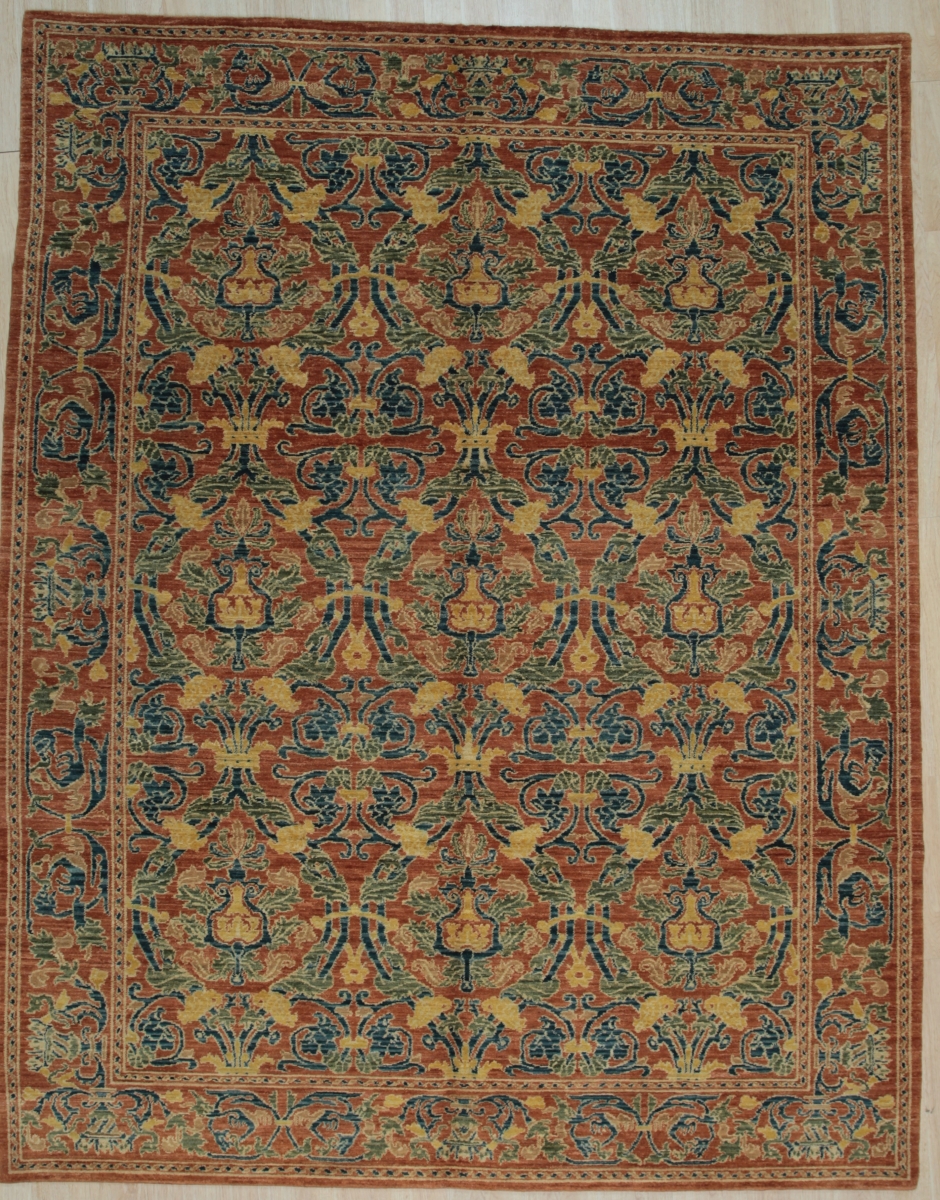 8 x 10 ft. Spanish Transitional Area Rug - Red