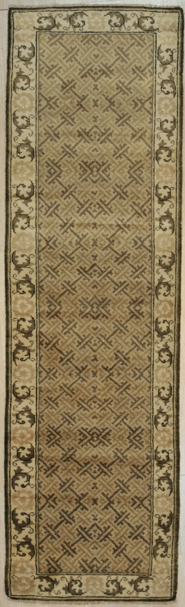3 x 10 ft. Ningxia Transitional Area Rug - Green