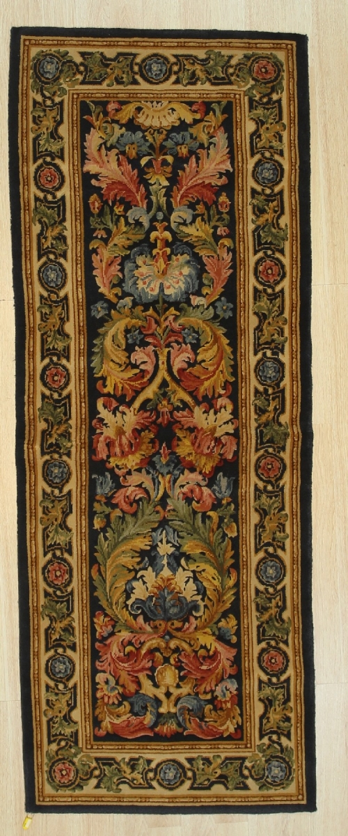 3 x 8 ft. Spring 2031 Traditional Savonnerie Area Rug - Brown