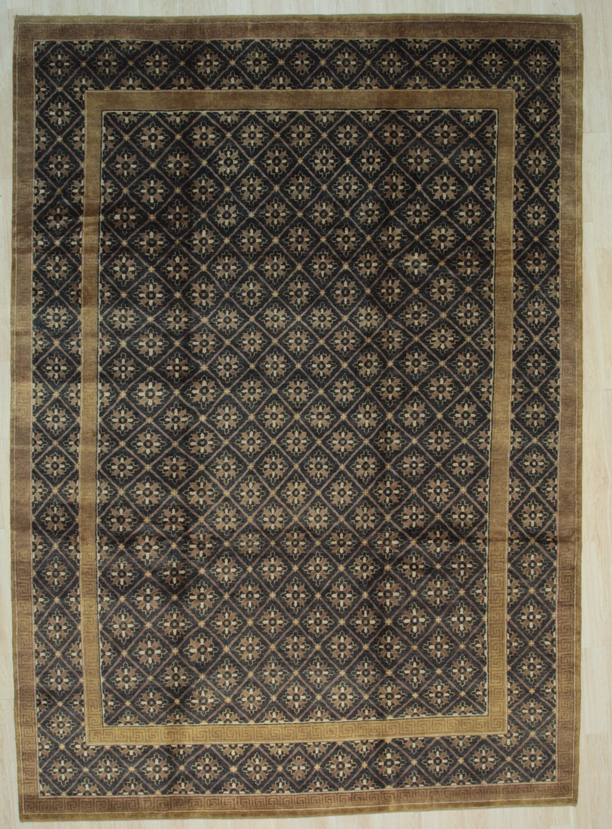 9 x 12 ft. Ningxia Transitional Wool Area Rug - Brown