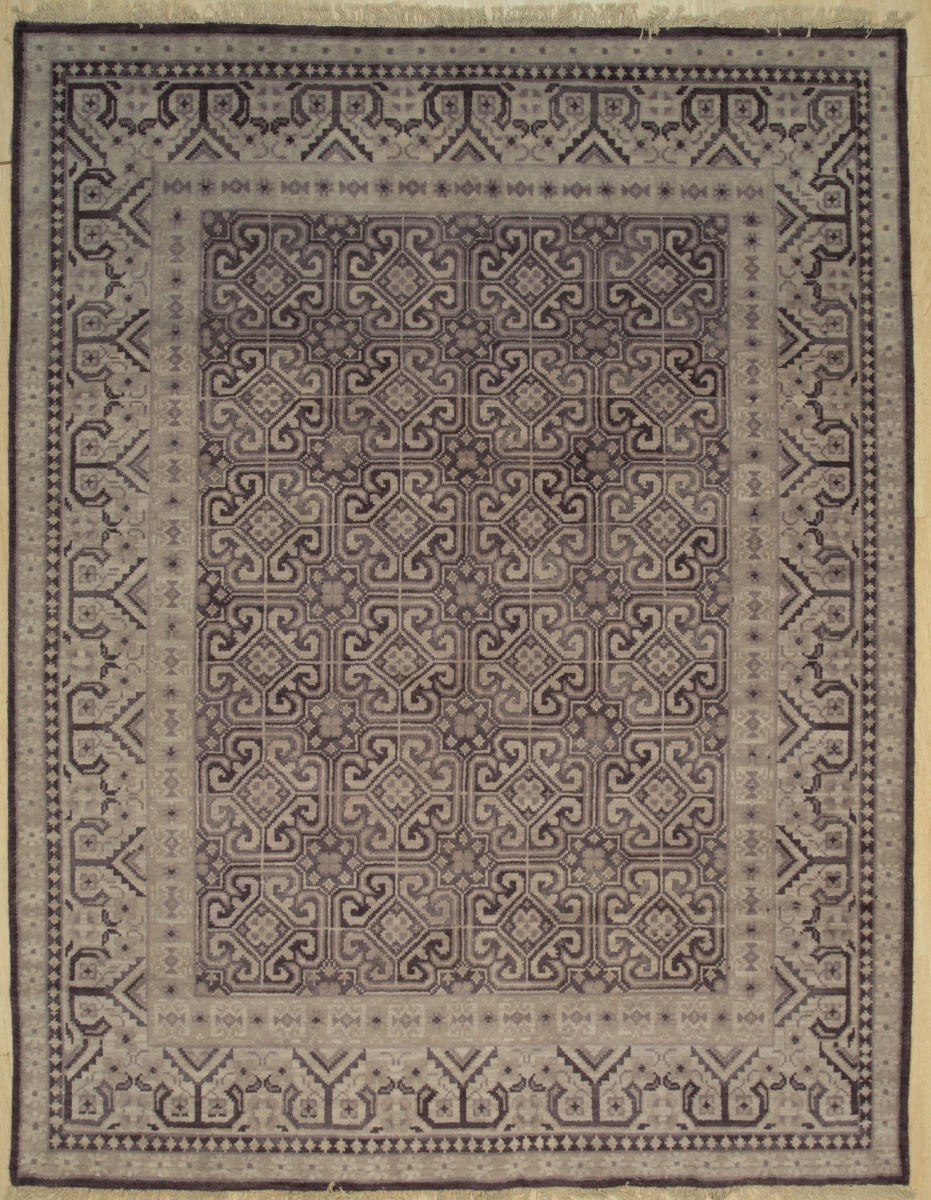 8 x 10 ft. Khotan Traditional Weave Area Rug, Purple