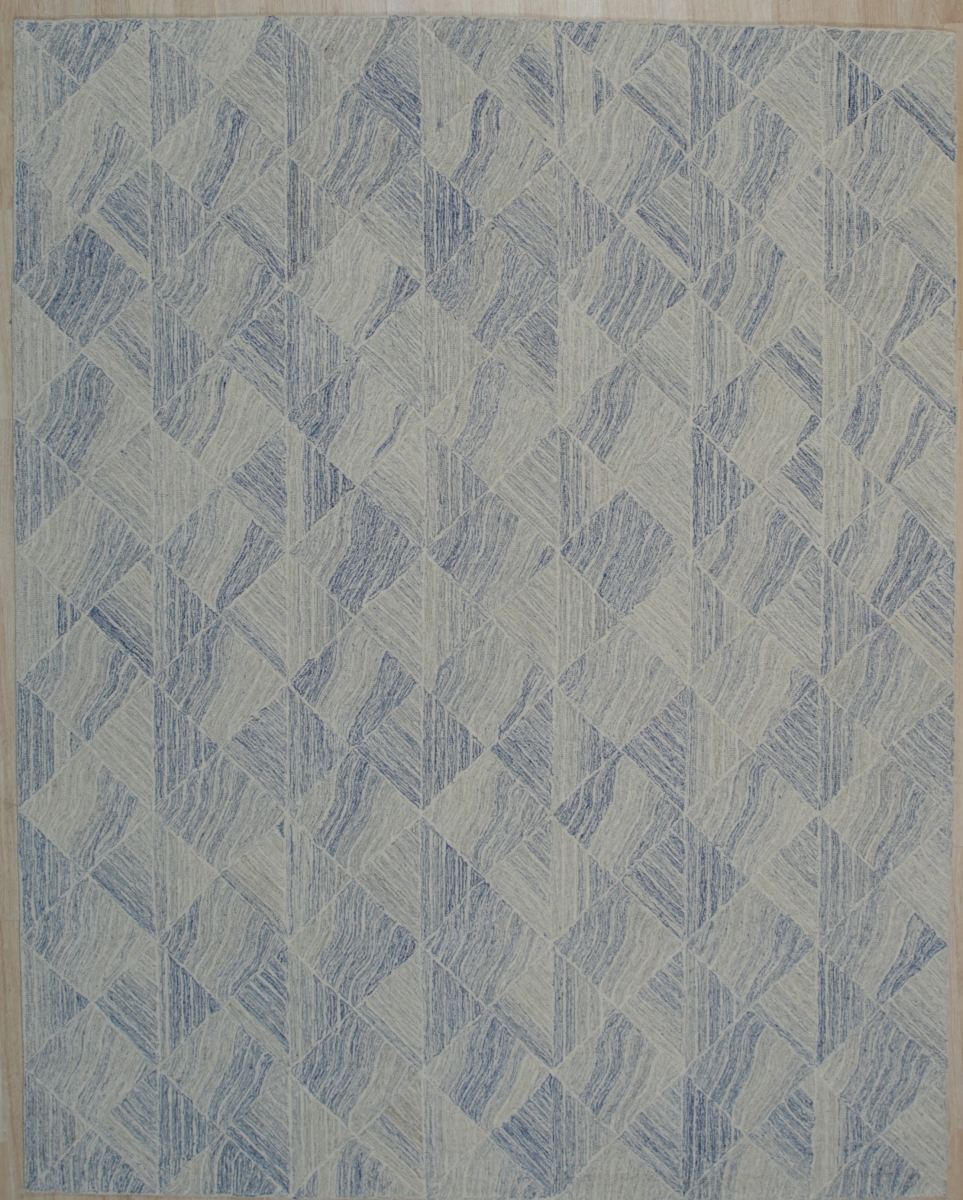 KC40105BL8X10 8 x 10 ft. Modern Transitional Hand Tufted Area Rug, Multi Color & Denim