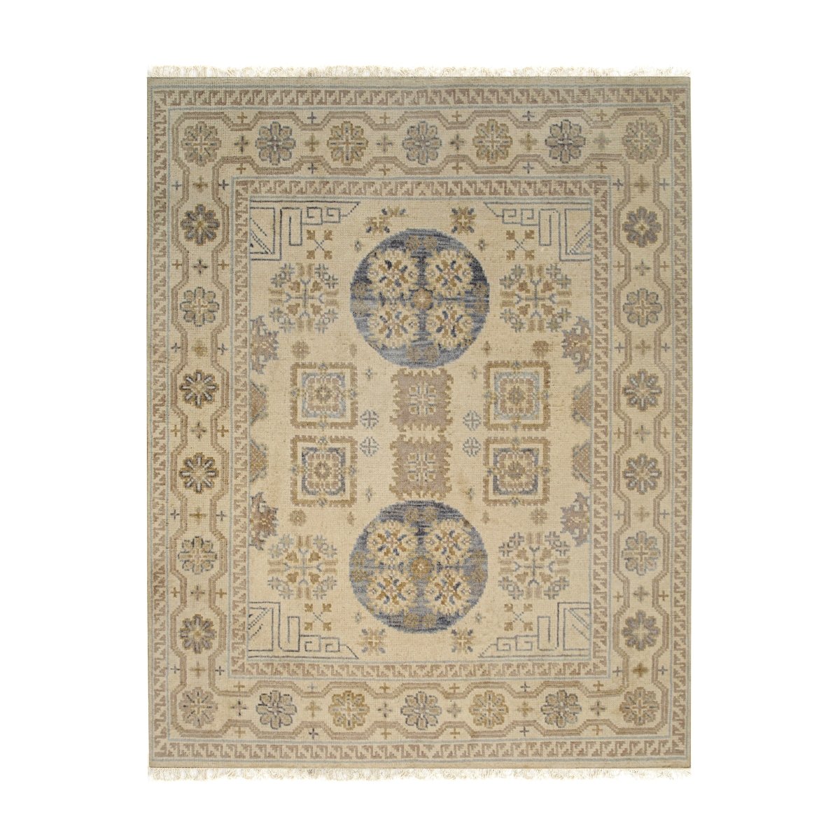Picture of EORC IE406ABG6X9 6 x 9 ft. Traditional Khotan Weave Hand Knotted Rug&#44; Beige