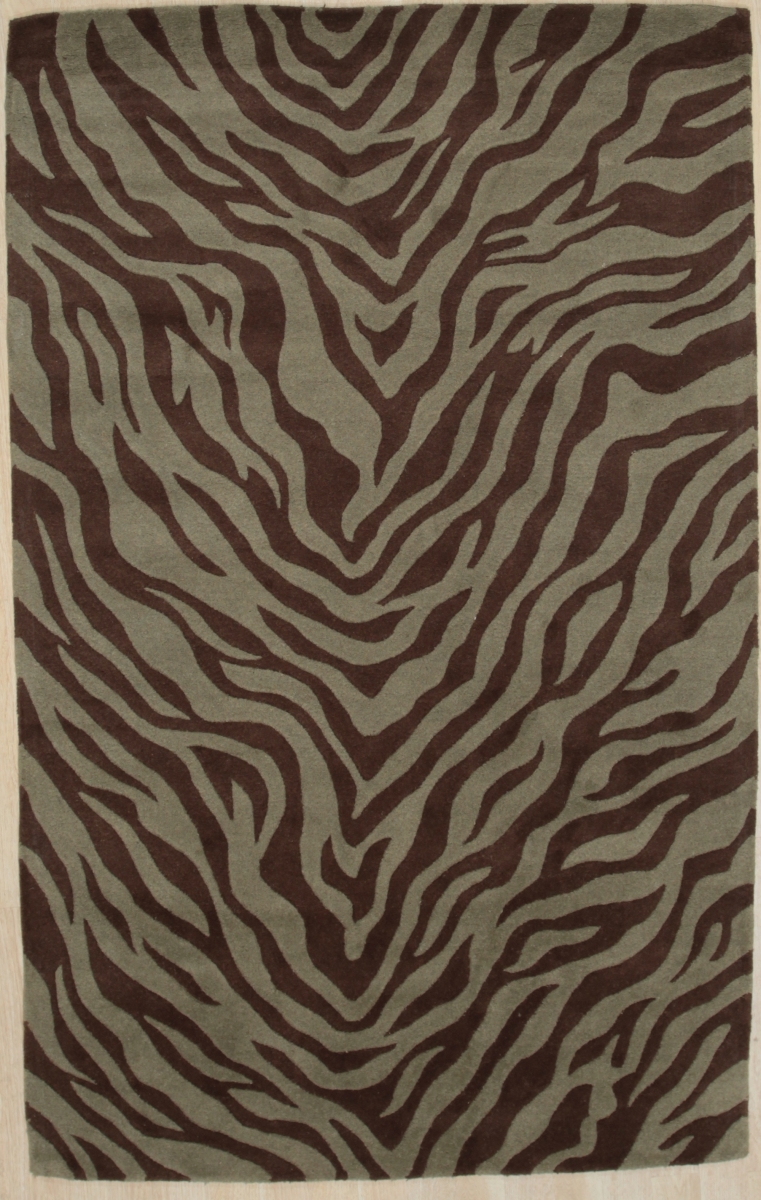 Picture of EORC MAT02GN5X8 5 x 8 ft. Wiled Transitional Hand Tufted Area Rug, Green