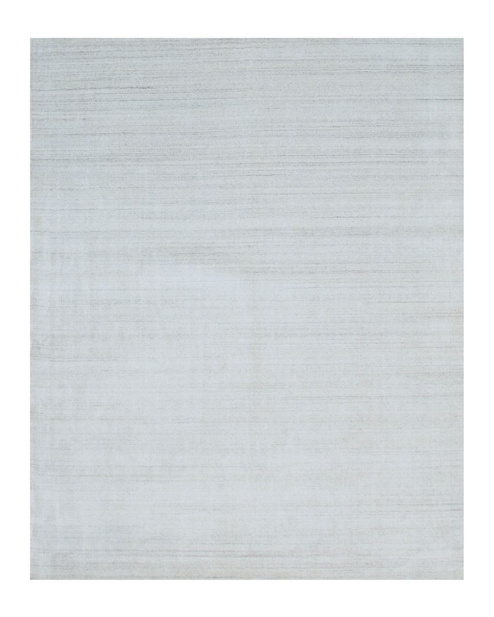 Urban Solid Handmade Area Rug - Ivory & White - 5 x 8 ft.